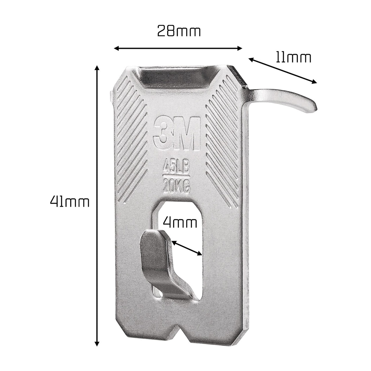 3M Claw Plasterboard Picture Hanging Wall Hooks For Hanging Home Décor, 4 Hangers, Holds up to 7 kg - Ideal for Heavyweight Items