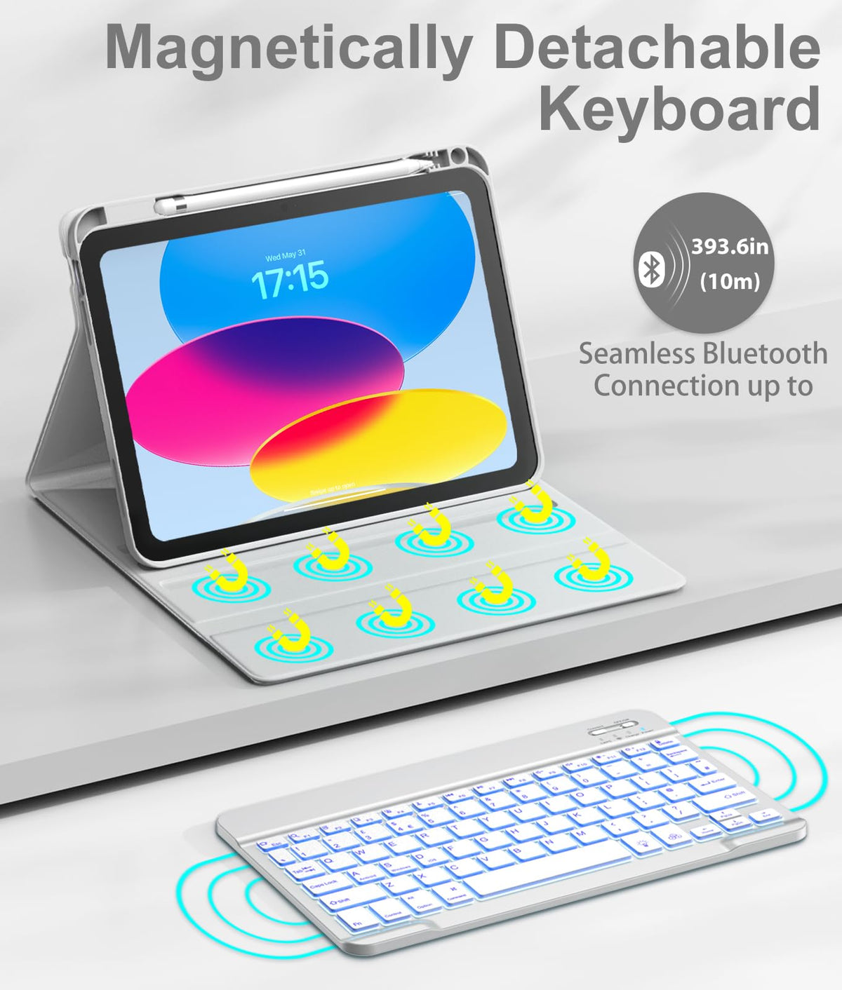 Vobafe Keyboard Case for iPad A16 11th Generation 11 inch/10th Gen 10.9"