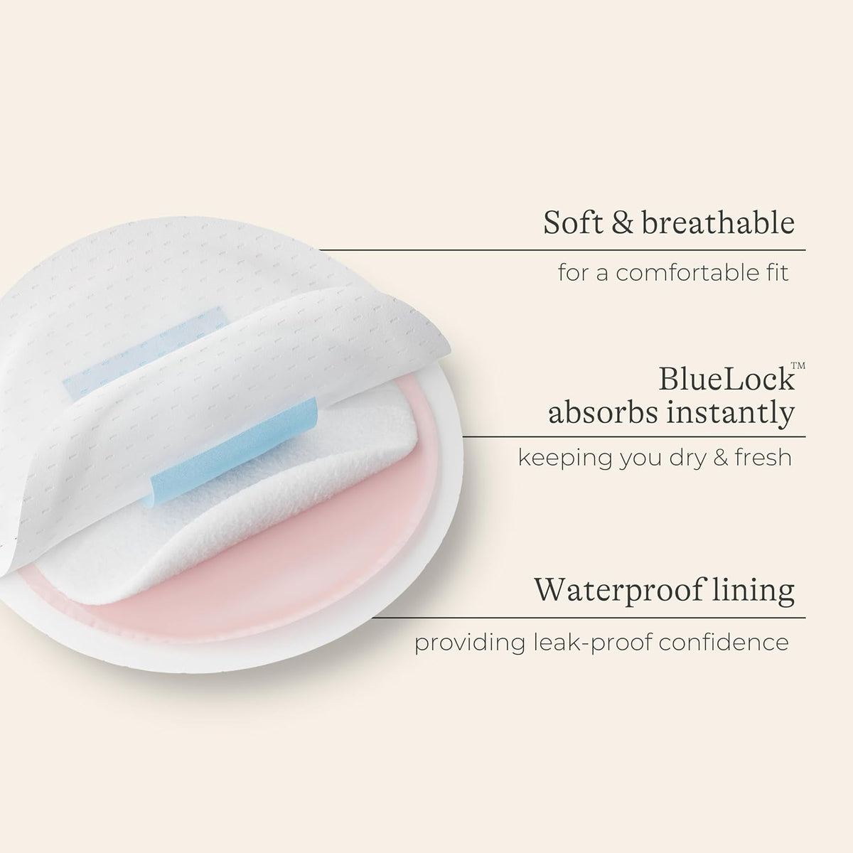Lansinoh Disposable Breast Pads Maternity 60 Pack - Ultra-Thin & Abosrbent