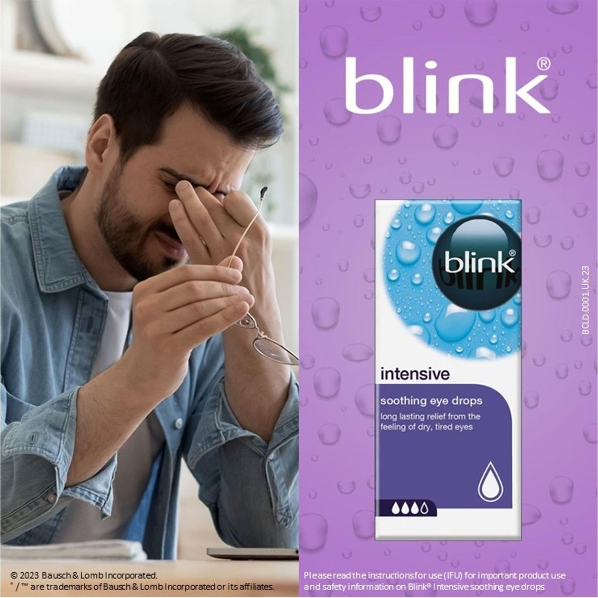 Blink Intensive Eye Drops for Dry Eyes, 10 ml