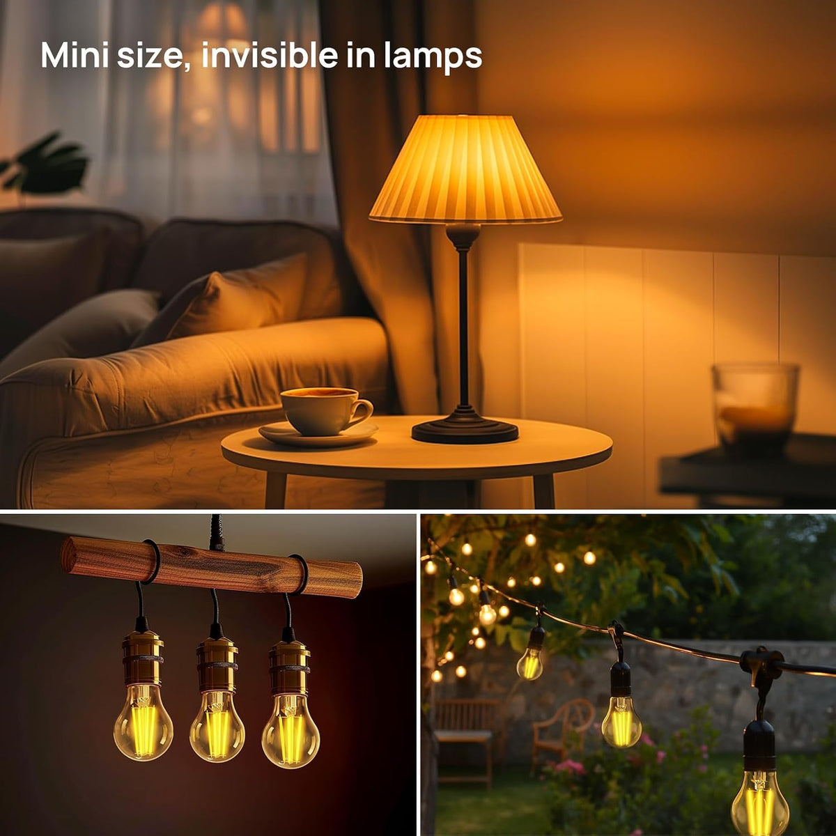 Linkind E27 LED Bulb, Ultra-efficient A-Rated 7.2W=100W Equivalent, 2700K Warm White 1521lm, Edison Screw in Light Bulb, Clear Glass Vintage Filament LED Bulb, 50000H Lifespan, 6 Pack
