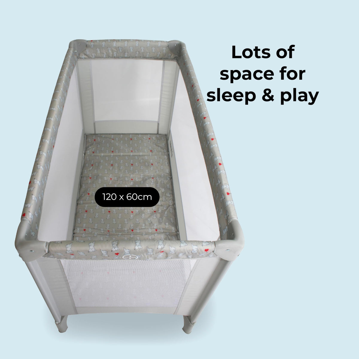 My Babiie MBTC1 Travel Cot from Birth to 15kg - Ivory