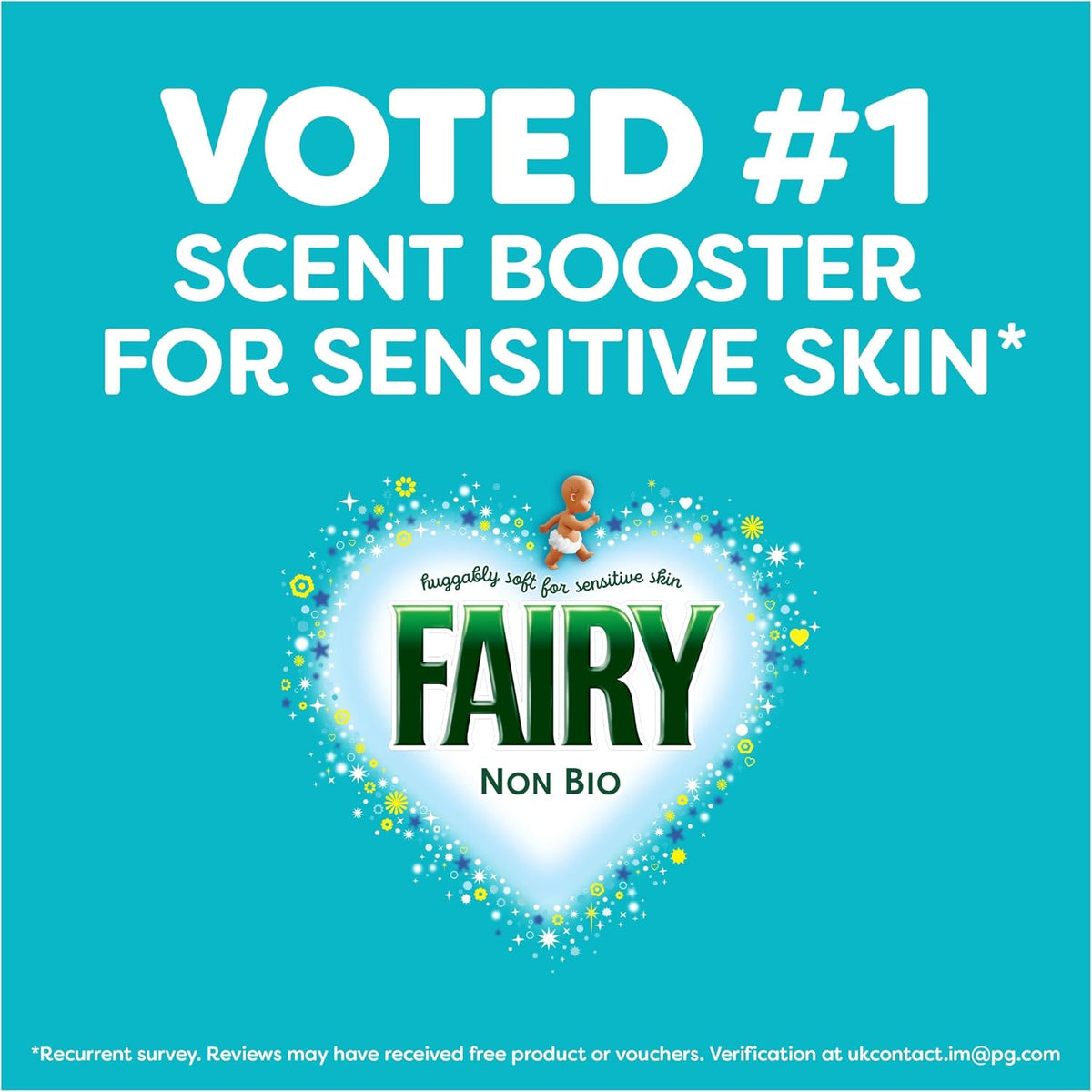 Fairy In-Wash Scent Booster, 6 x 155g, Cherry Blossom & Nordic Cotton