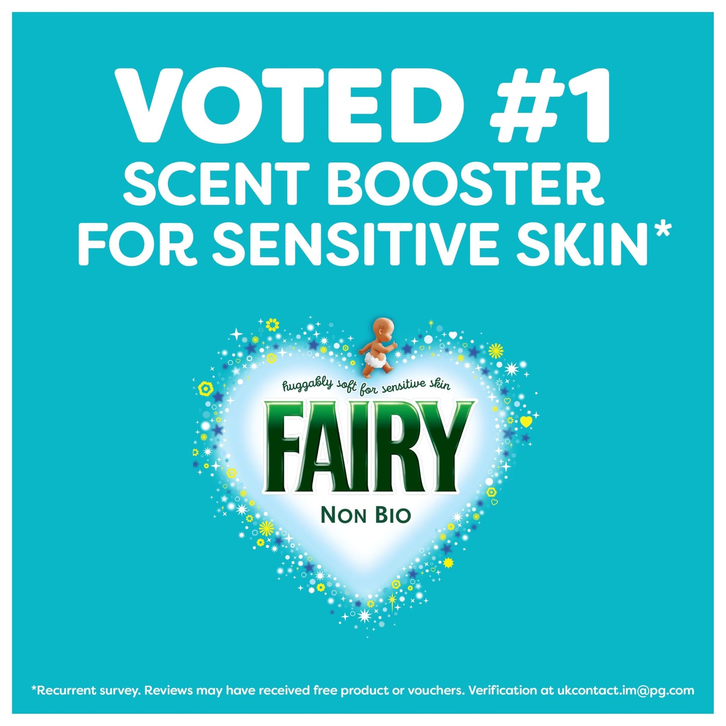 Fairy In-Wash Scent Booster 495g, Cherry Blossom & Nordic Cotton, Mild Freshness that Lasts, Voted No1 for Sensitive Skin