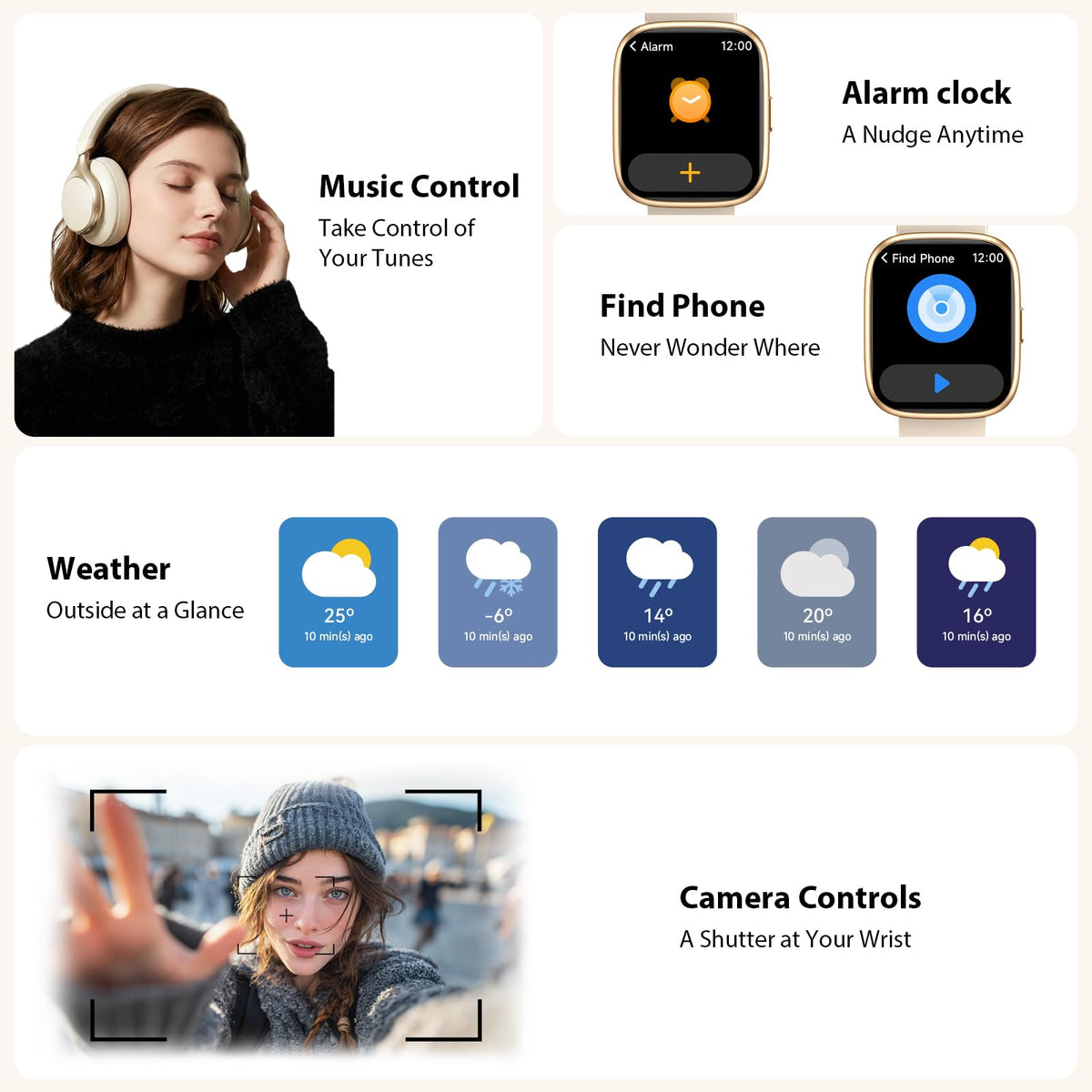 Cillso Smart Watch, Alexa Built-in, 1.83" Bluetooth Calling Fitness Watch