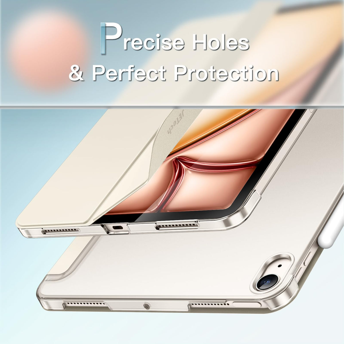 JETech Case for iPad Air 11" M4/M3/M2 & iPad Air 5/4 10.9", White