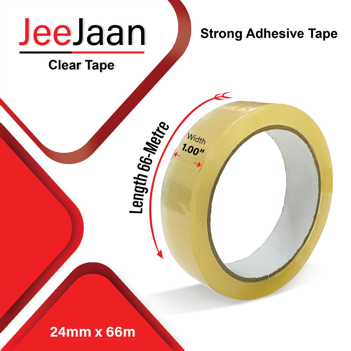 JeeJaan® 3 Rolls of Yellow Duct Tape 50mm x 50m Heavy Duty Waterproof Gaffa Tape for Electrical Plumbing Use Strong Adhesive Durable Ideal for Sealing Fixing and Wrapping Projects