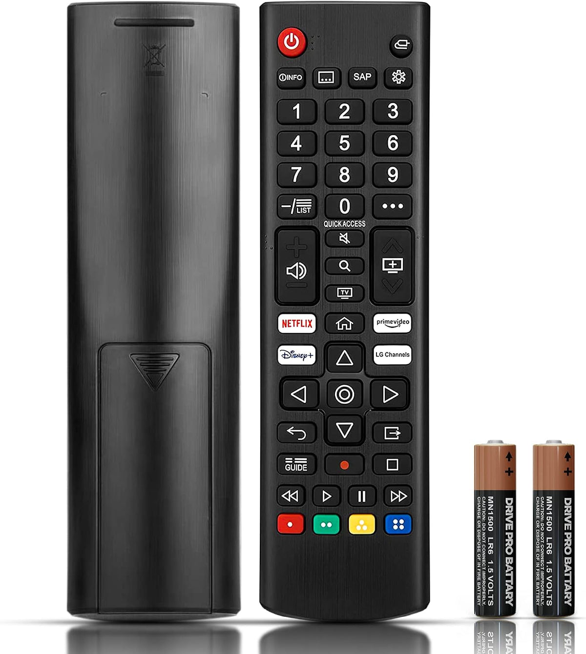 LG TV Remote Control Replacement | 2 AAA Batteries Included - L G Smart TV Remote for All LG LCD LED HDTV UHD 3D 4K Models | AKB75095308 AKB75095307 AKB7415324 Remote Control for L G Smart TVs Remte