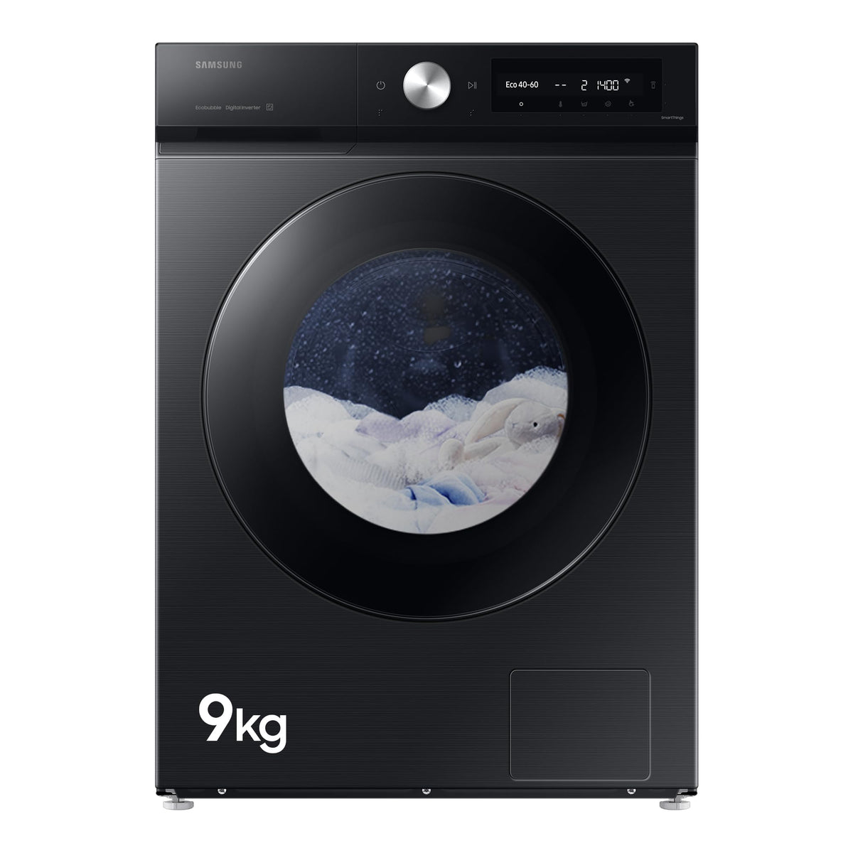 Samsung Series 6 AI Energy Washing Machine, 9kg, 1400rpm, Black, WW90DG6U25LBU1