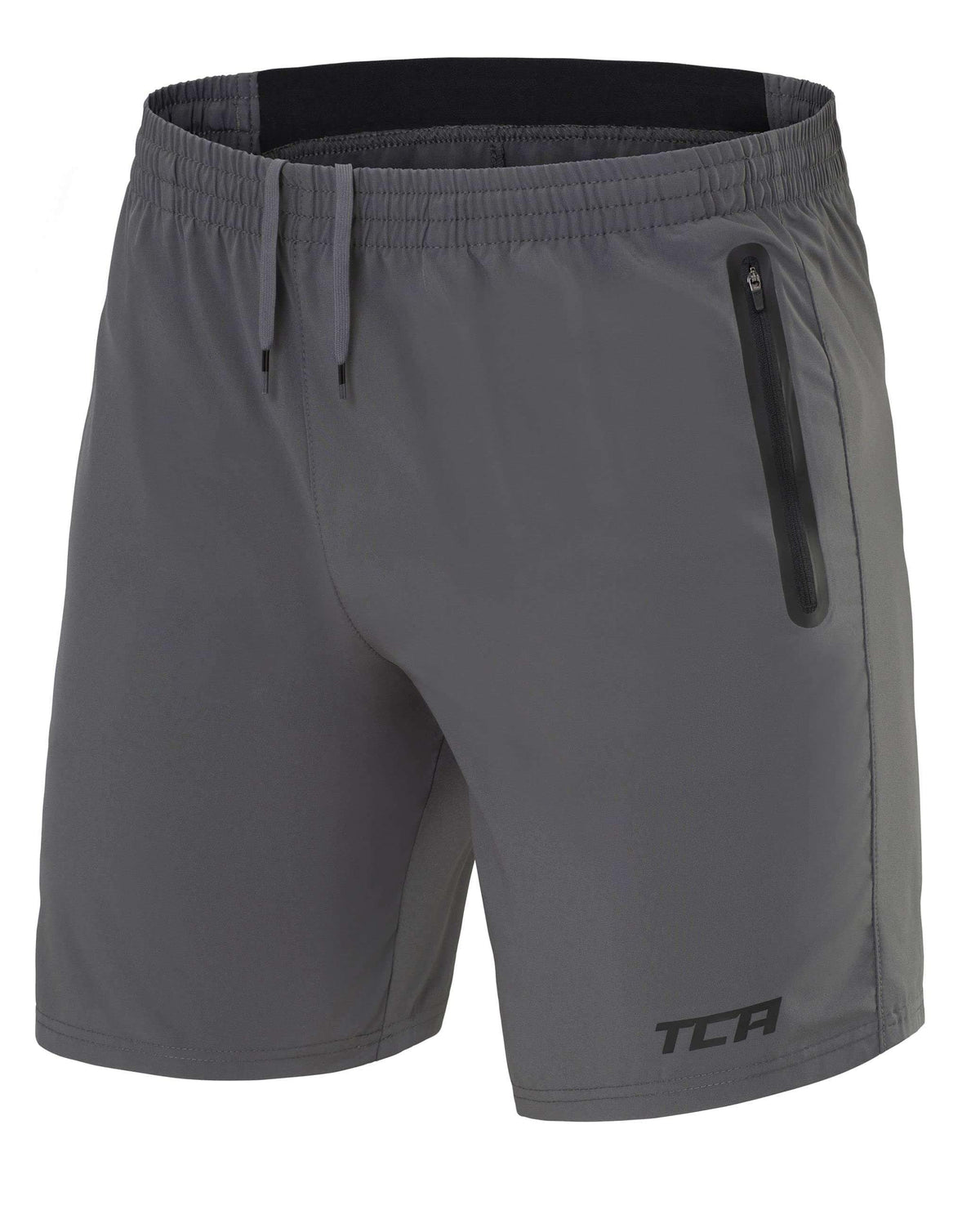 TCA Elite Tech Mens Running Shorts with Zip Pockets, Gym Shorts Men Training Sports Short with Phone Pocket