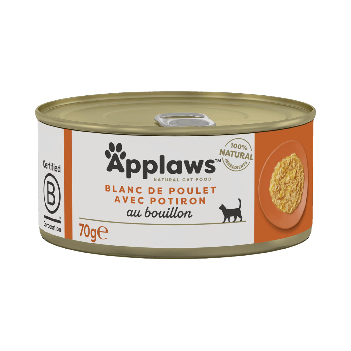 Applaws 100% Natural Wet Cat Food 24 x 70g Tuna Fillet Tins in Broth
