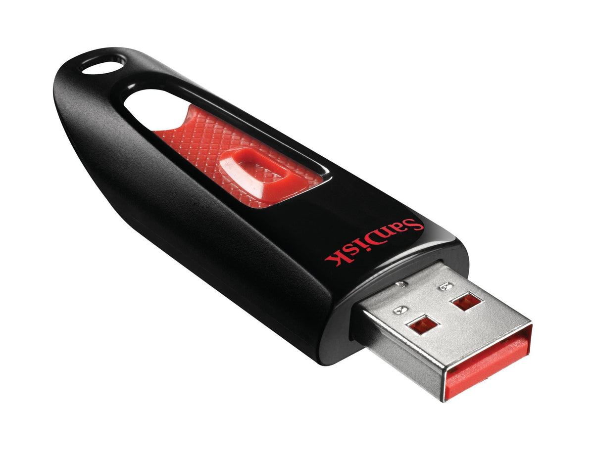 SANDISK Ultra 256GB, USB-A Flash Drive, Up to 100MB/s Read Speeds
