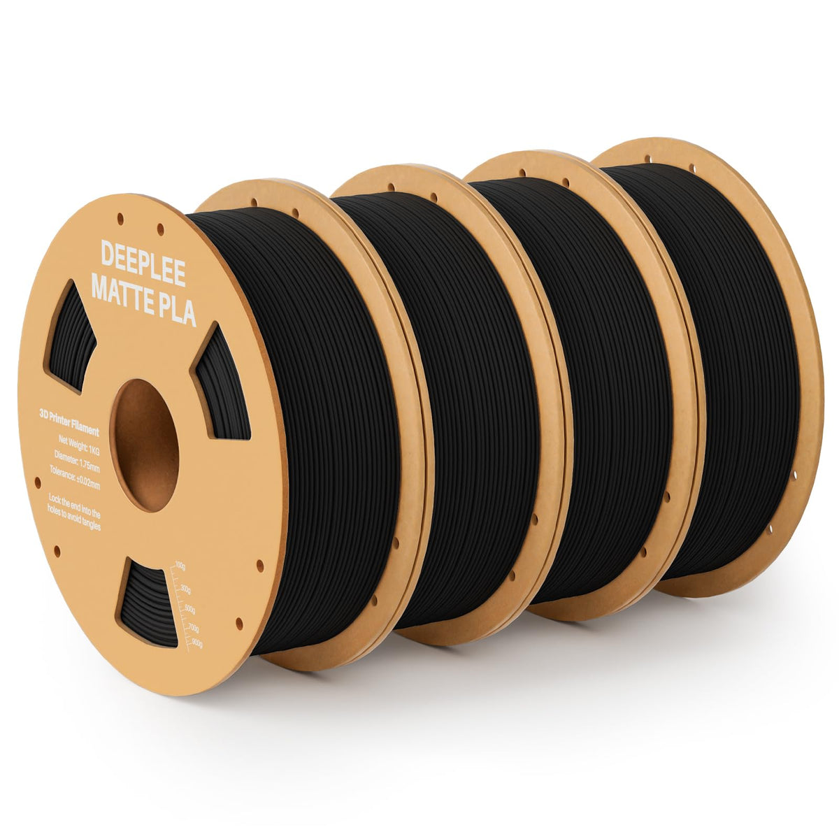 DEEPLEE Matte PLA Filament 1.75mm Matte White 1kg