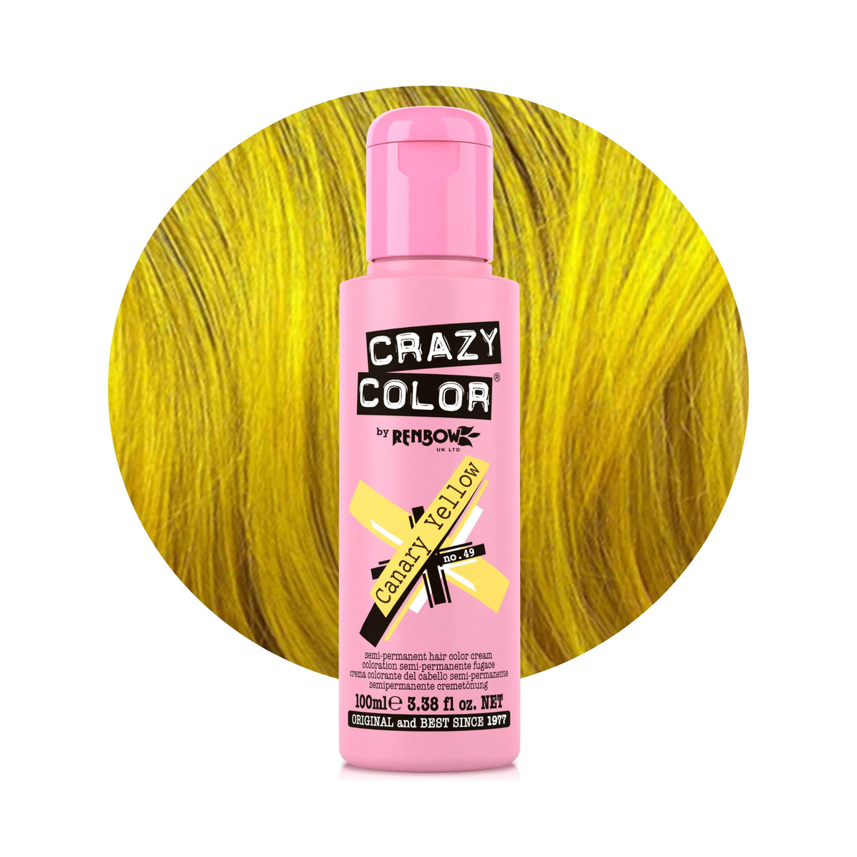 Crazy Color Cyclamen Pink Hair Dye 100ml