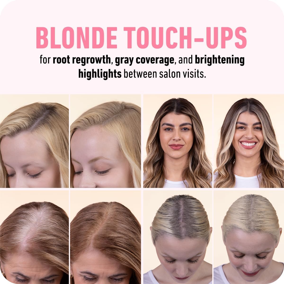 Boldify Hairline Powder, Root Touch Up Hair Color - Light Brown 10g