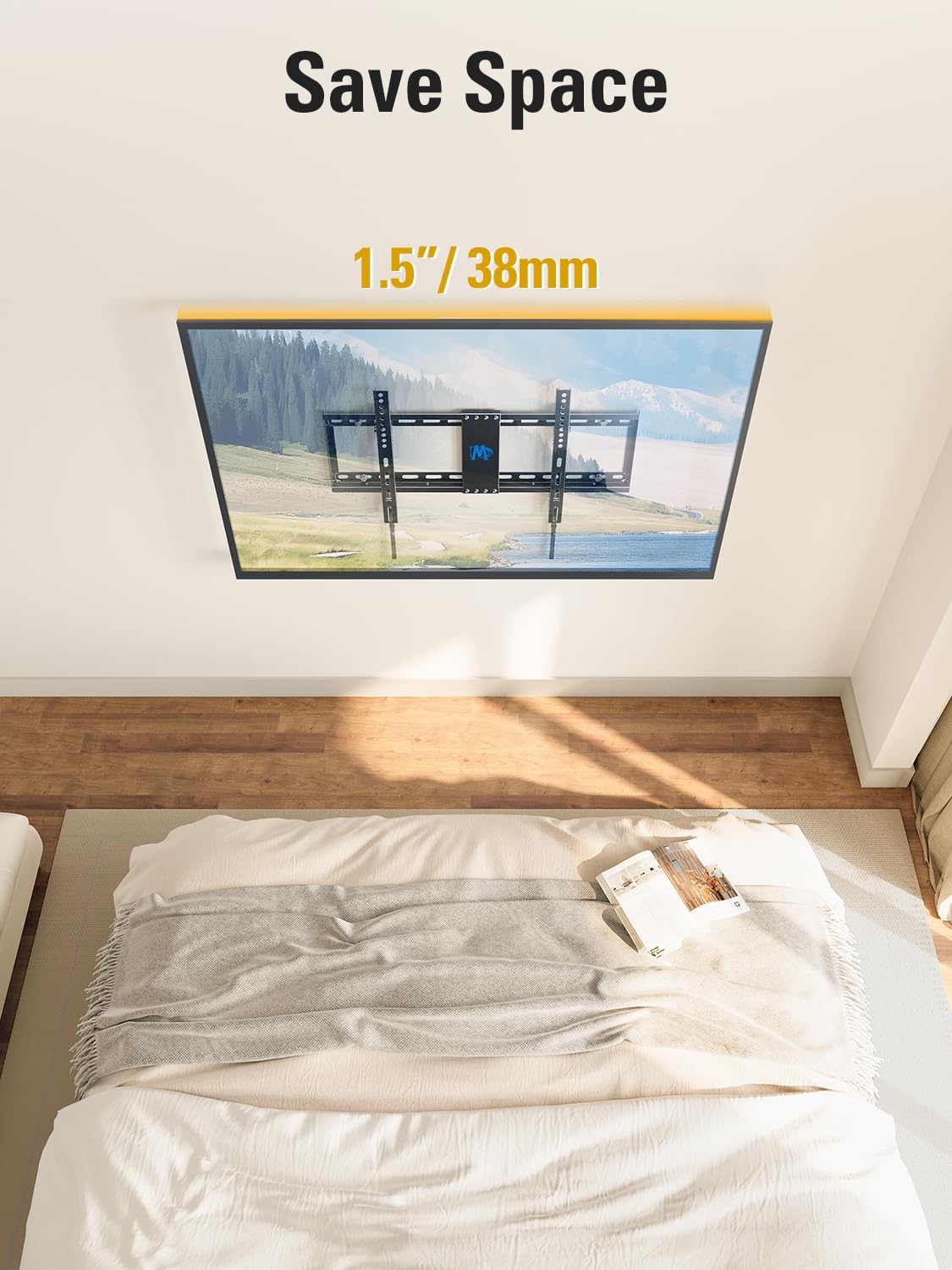 Mounting Dream Fixed TV Wall Bracket for 26-60" TV Max VESA 400x400mm 45kg