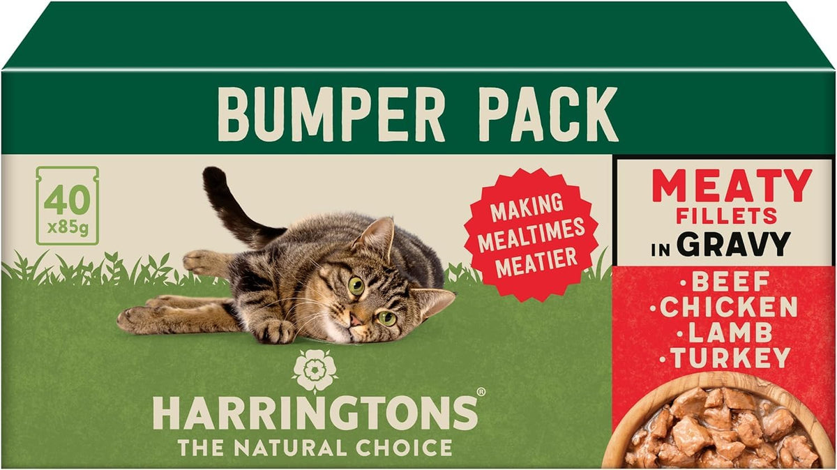 Harringtons Complete Wet Adult Cat Food Pouch Mixed in Jelly Pack 40x85g