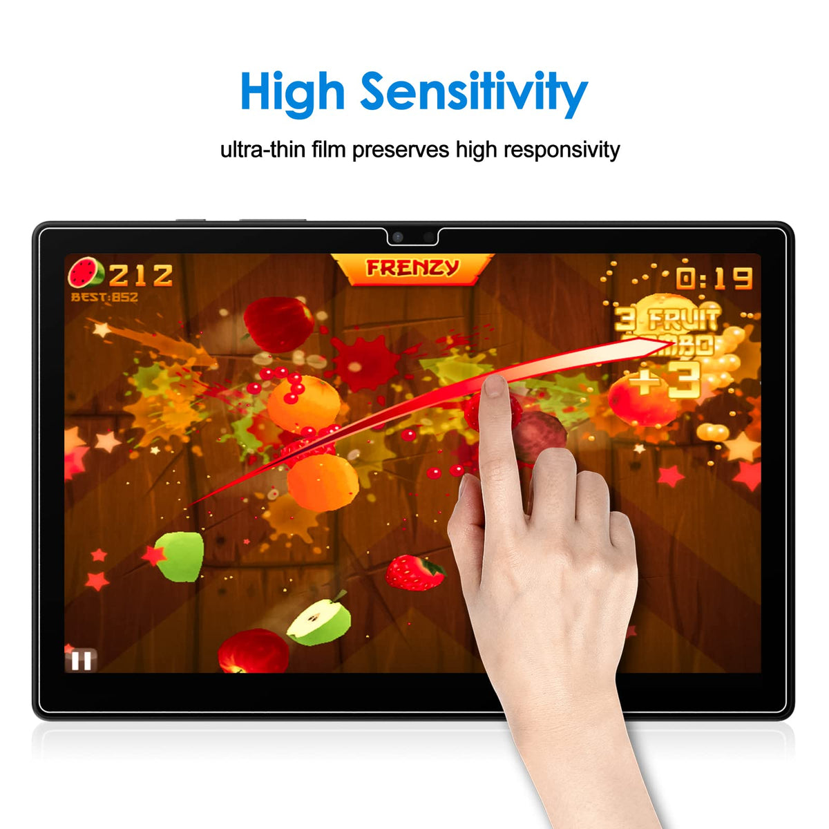 JETech Screen Protector for Galaxy Tab S10 Lite/S10 FE/S9 FE/S9, 2-Pack