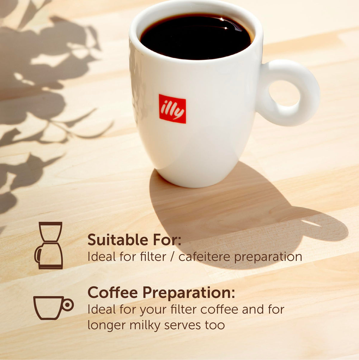 illy Classico Ground Coffee for Espresso, Moka Pot, Cafetiere 250g