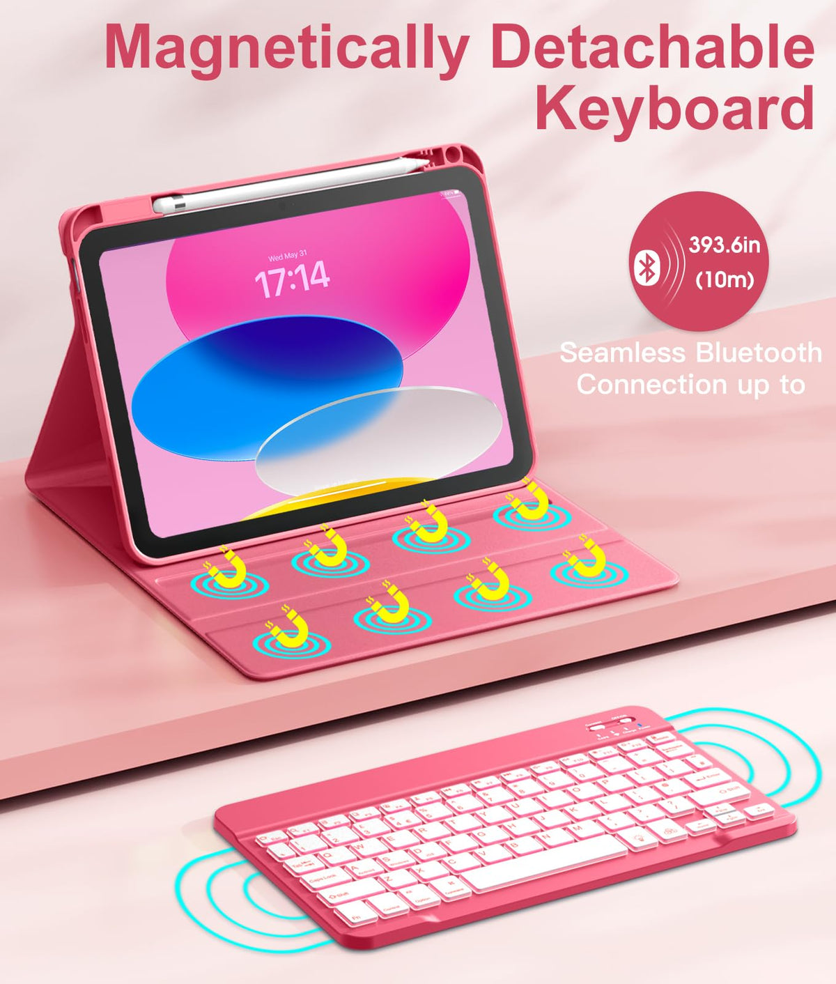 Vobafe Keyboard Case for iPad A16 11th Generation 11 inch/10th Gen 10.9"