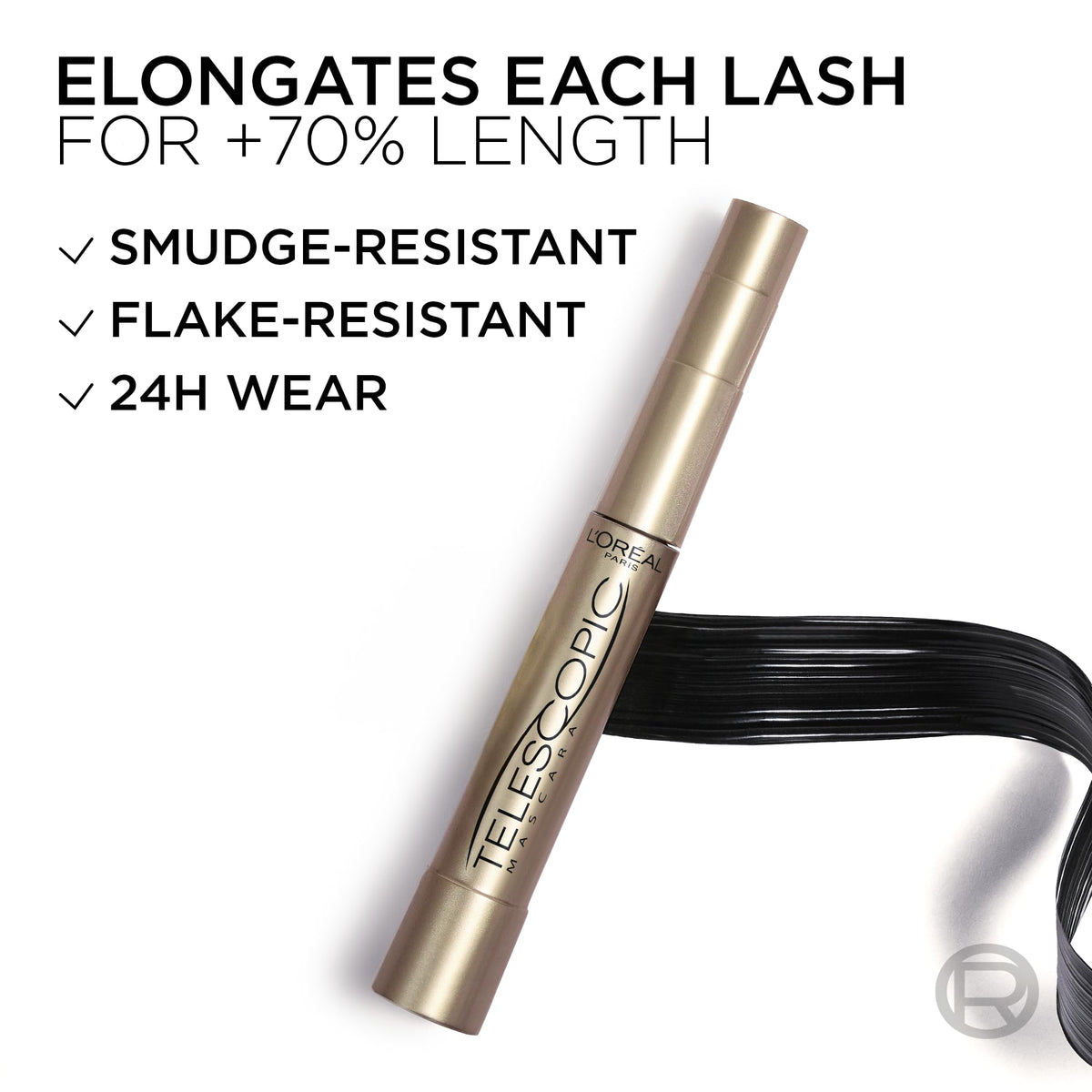 L'Oréal Paris Black Mascara, Telescopic Original Mascara in shade Black