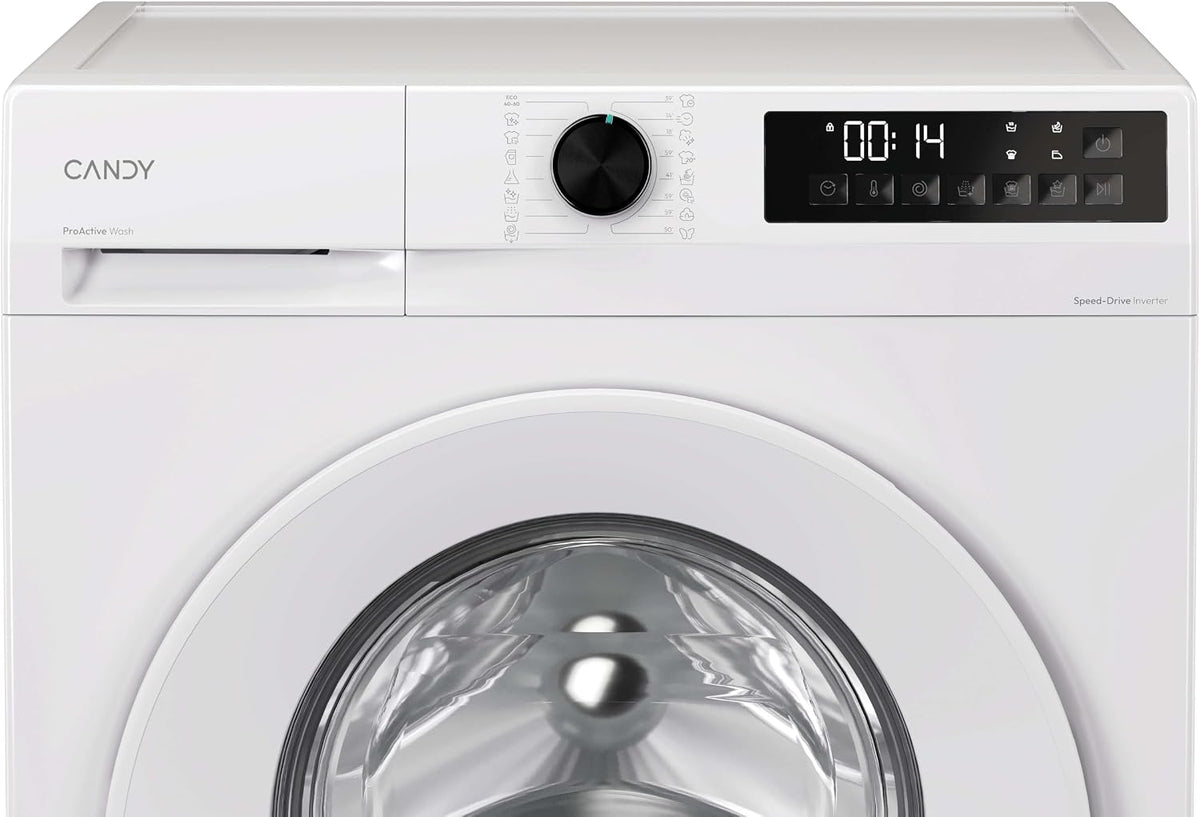 Candy Quick Pro Washing Machine, 8kg, White, A-20%, 1400 RPM