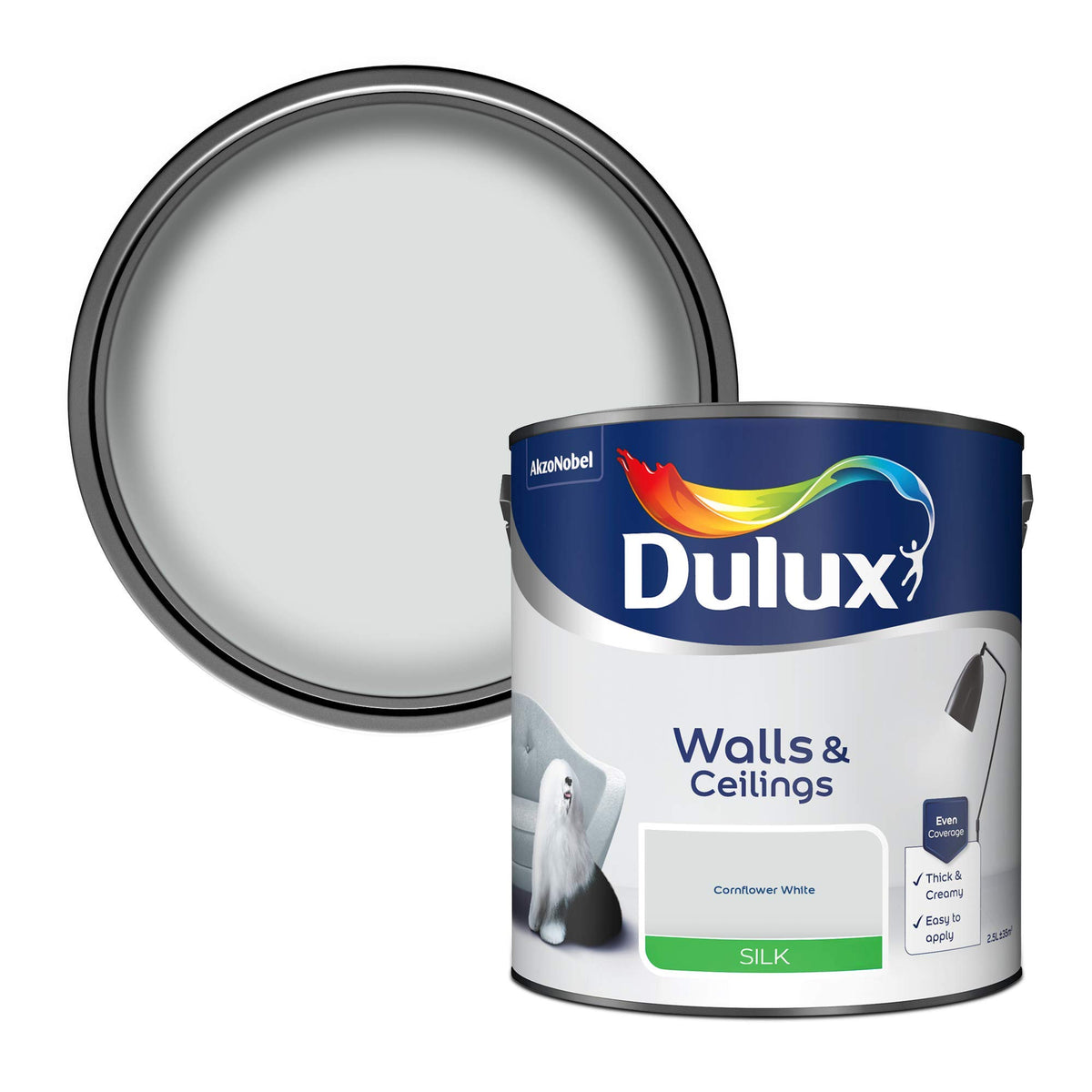 Dulux Tester Paint, White Mist, 30 ml (Pack of 1)