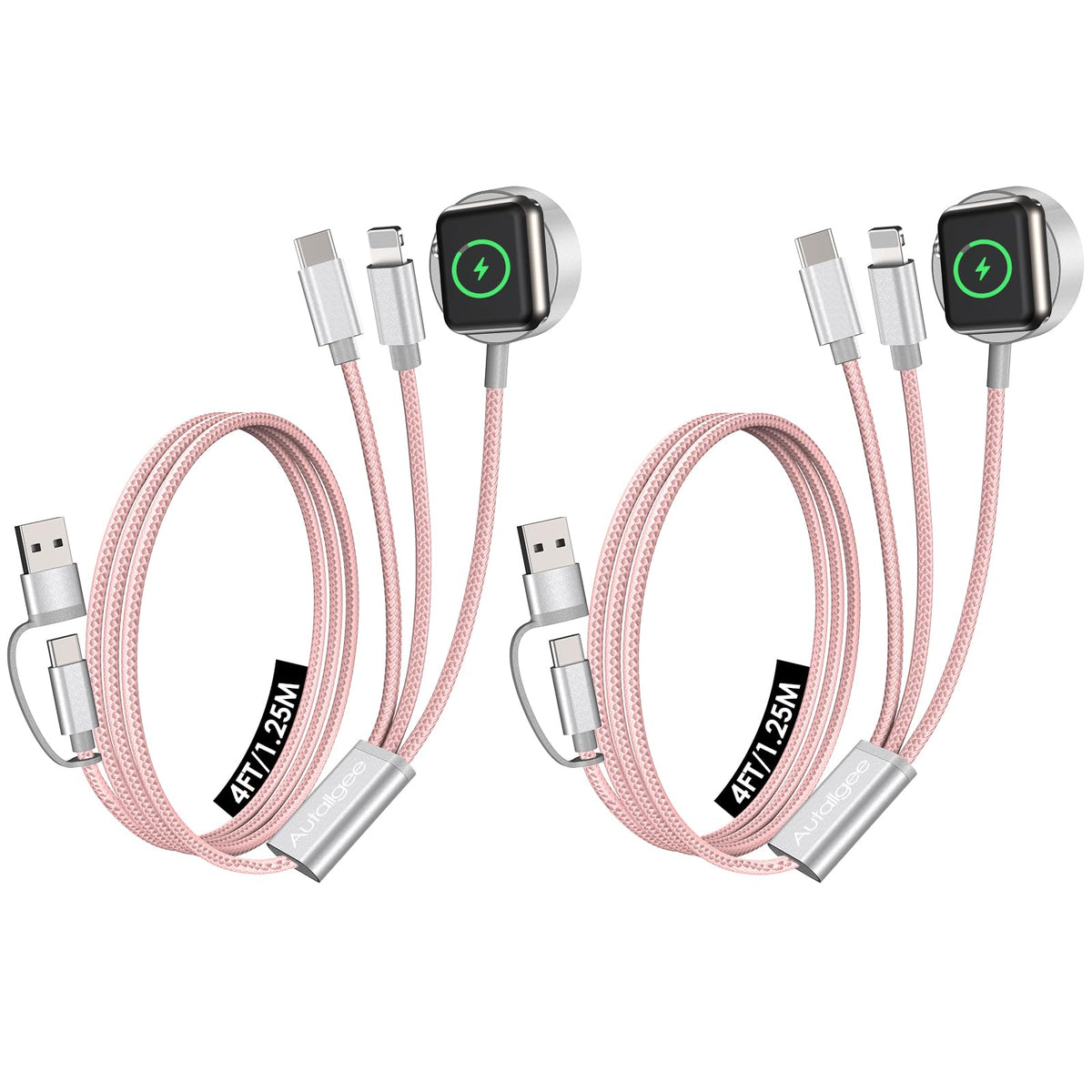 Upgraded 3 in 2 Apple Watch Charger iPhone Charger Cable Travel Essentials