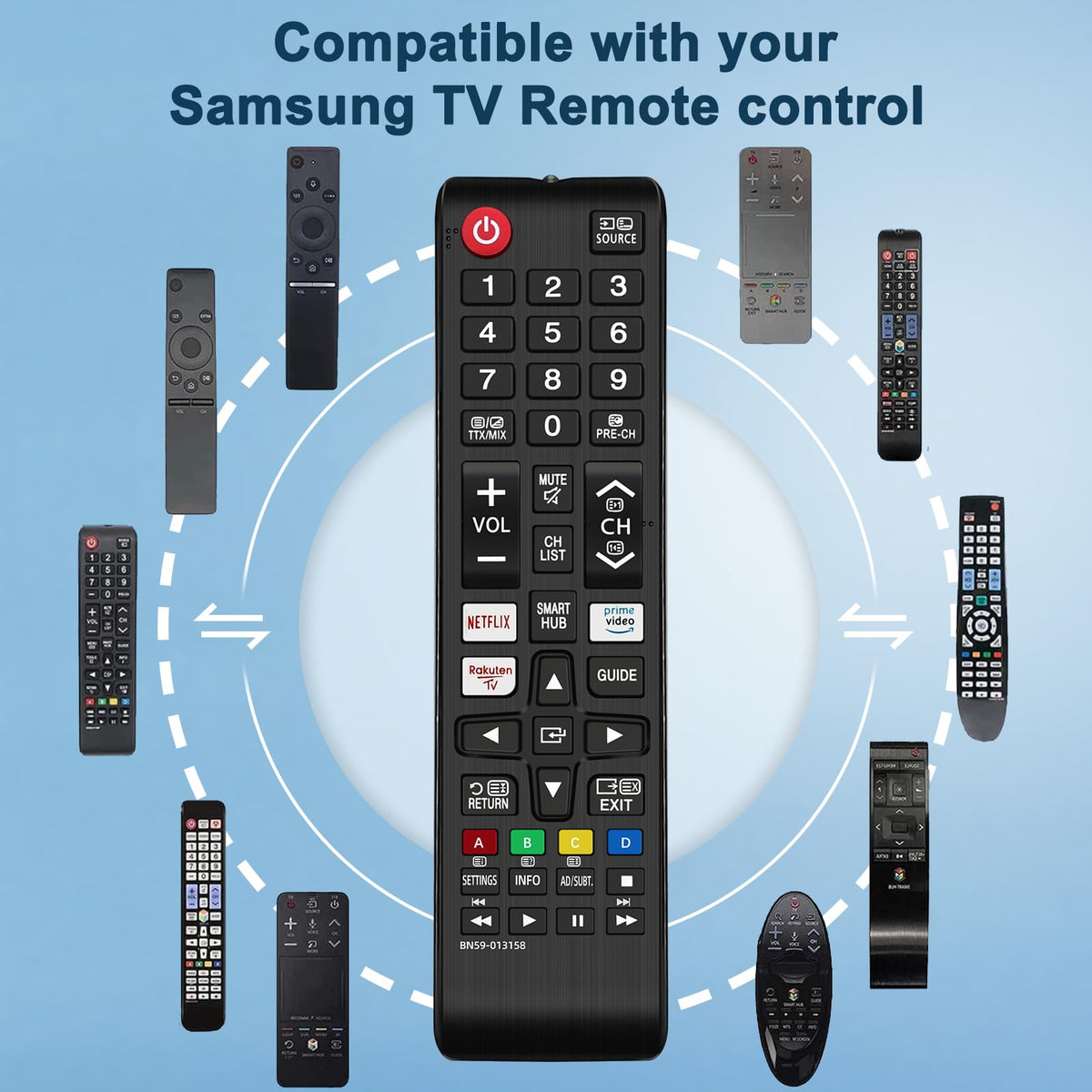 Universal Remote for LG TV Remote Control (All Models) Compatible with All L G LED OLED LCD UHD HDTV HDR Webos 4K 8K Smart TV with Netflix,Video,L G Channels Button,Disney Plus