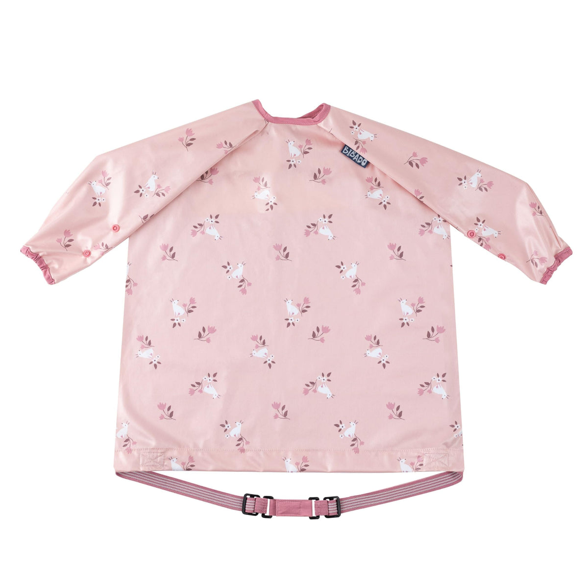 BIBaDO Long Sleeve Baby Bibs - Coverall Weaning Bib with Highchair Strap