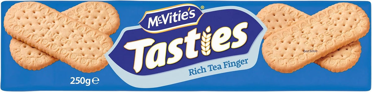 McVitie's Tasties Rich Tea Finger Biscuits, 250 g (Pack of 1)