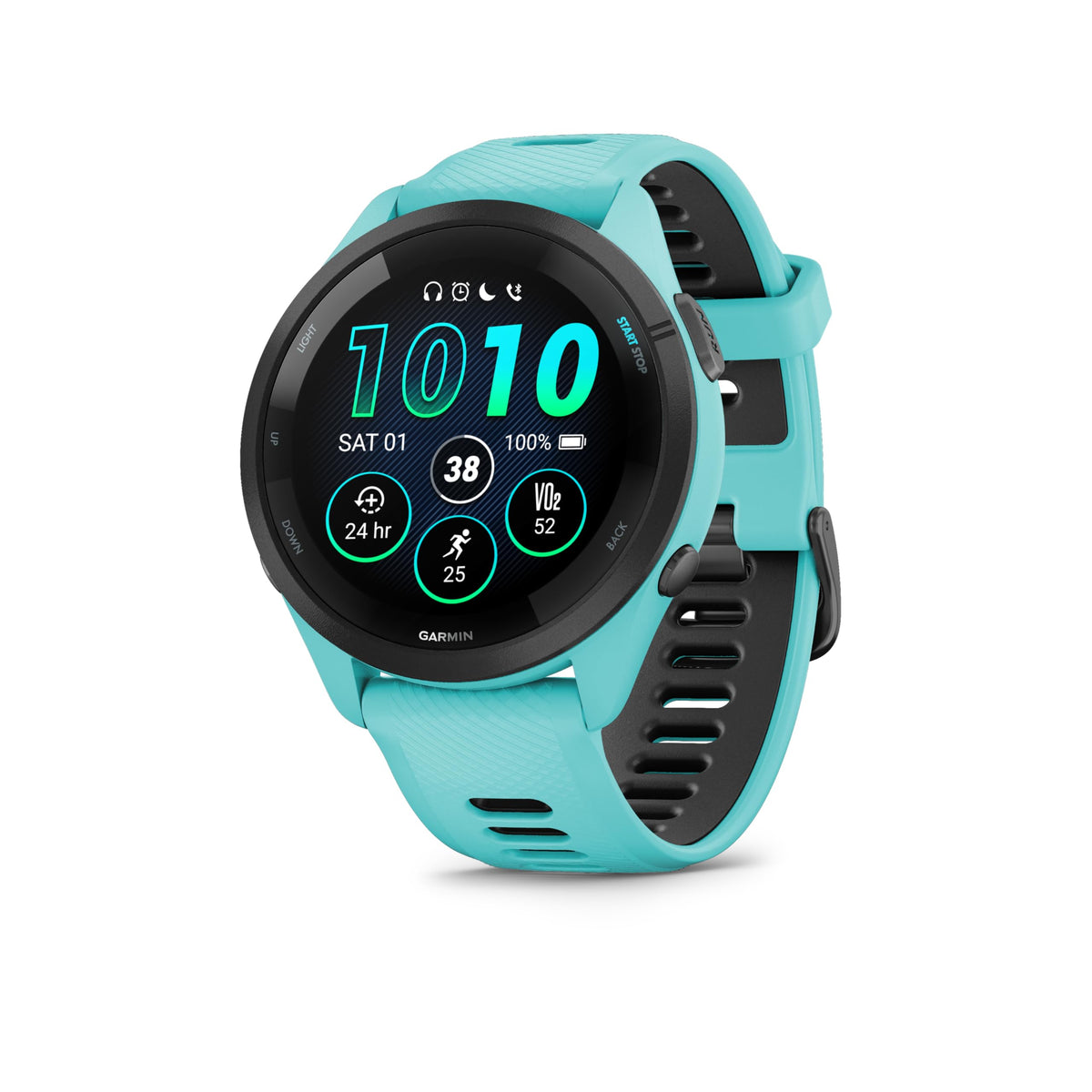 Garmin Forerunner 265S, 42mm GPS running smartwatch, Whitestone