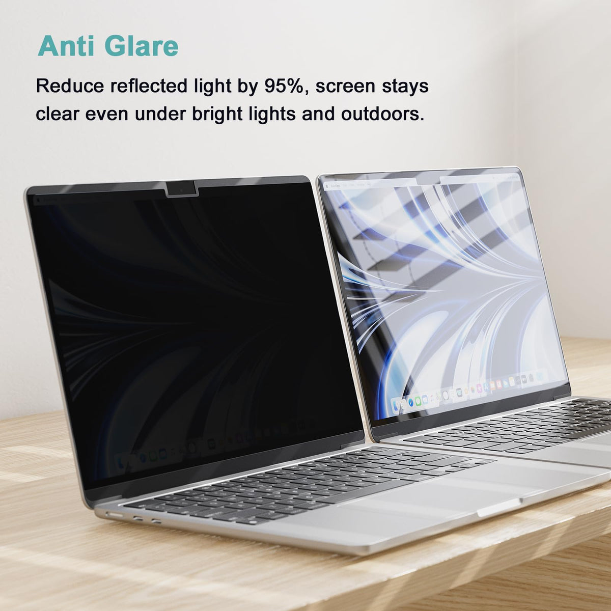 IPROKKO Laptop Privacy Screen 13.3 Inch 16:9 Anti-Blue Light Filter