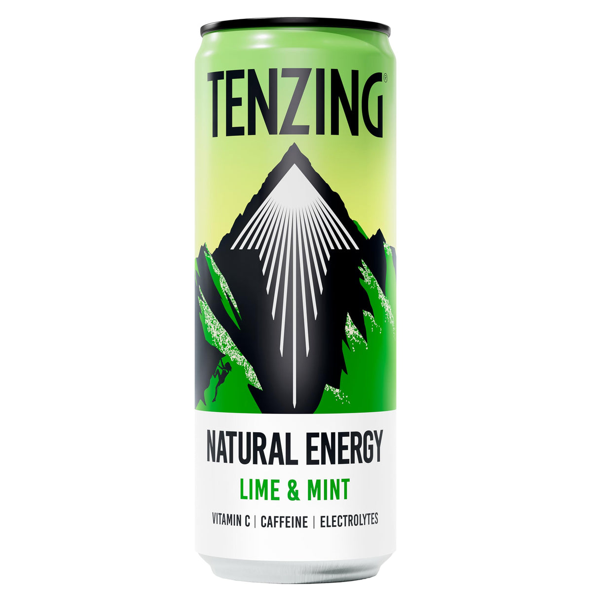 TENZING Natural Energy Drink, Plant Based, Vegan, & Gluten Free, +BCAA, Apple & Seaberry, 330ml (Pack of 12) - Packaging may vary