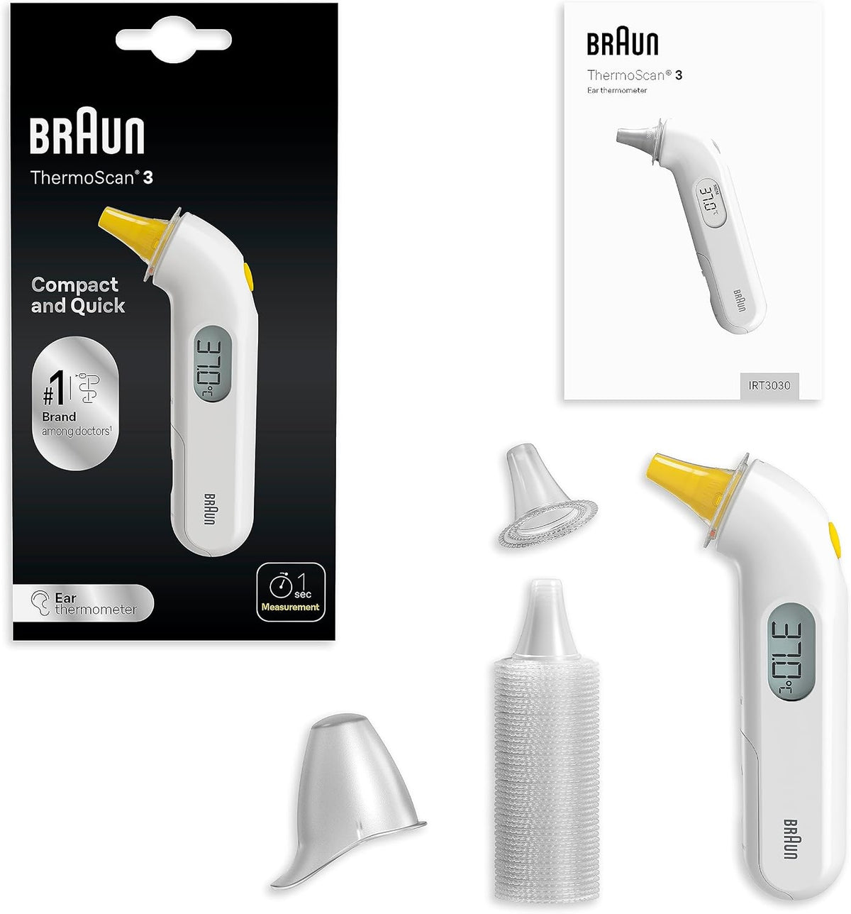 Braun ThermoScan 3 Ear thermometer | #1 Brand among doctors1