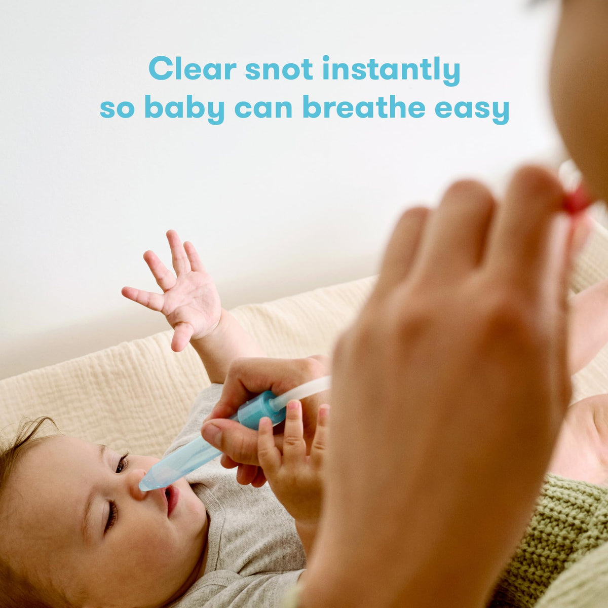Frida Baby NoseFrida Snot Sucker Nasal Aspirator for Baby, with 4 Filters