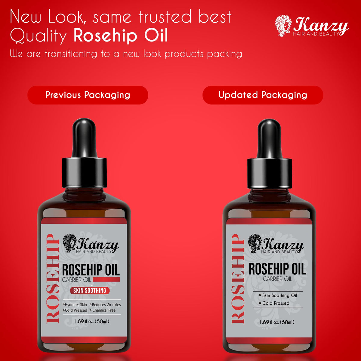 Kanzy Vitamin E Oil for Skin, Hair, Lips and Face - Naturally Sourced Multi-Purpose Plant-Based Vitamin E Oil for Hair Growth as Skincare and Haircare Product for both Men and Women (30 ml)