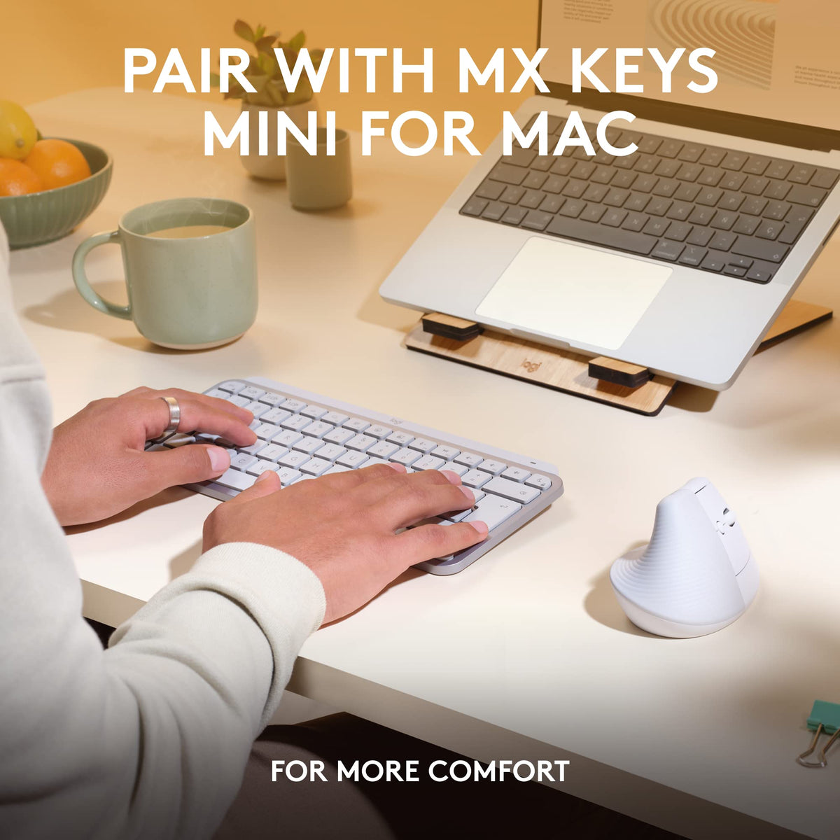 Logitech Wave Keys & Lift Vertical Mouse