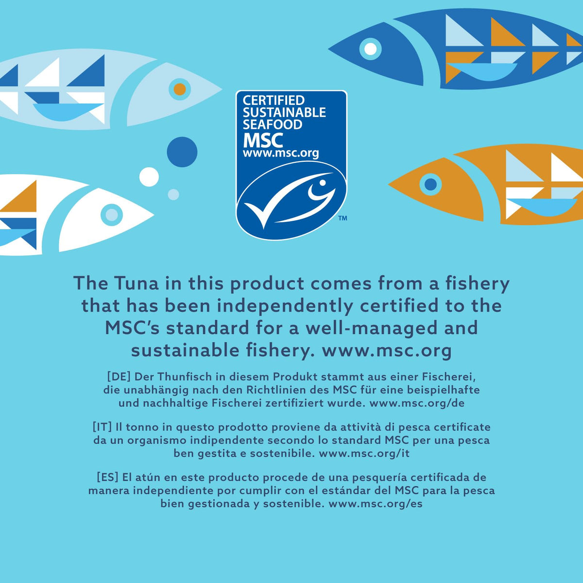 by Amazon MSC Skipjack Tuna Chunks in Spring Water, 4x145g