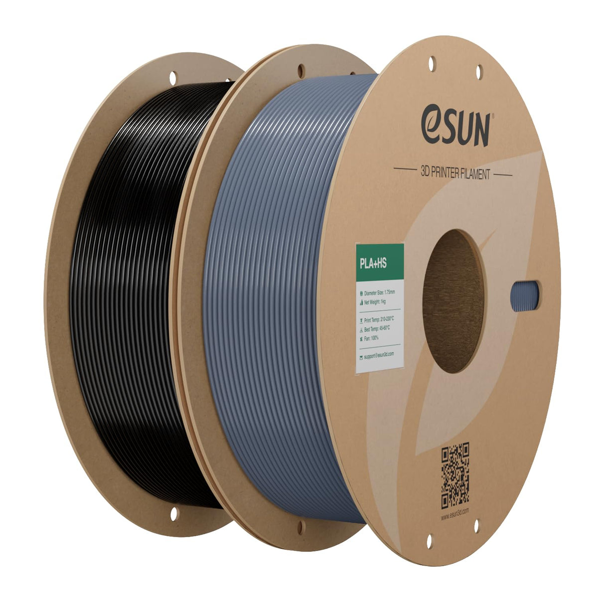 eSUN PLA+ Filament 1KG, PLA+HS High Speed 3D Printer Filament, Cold White