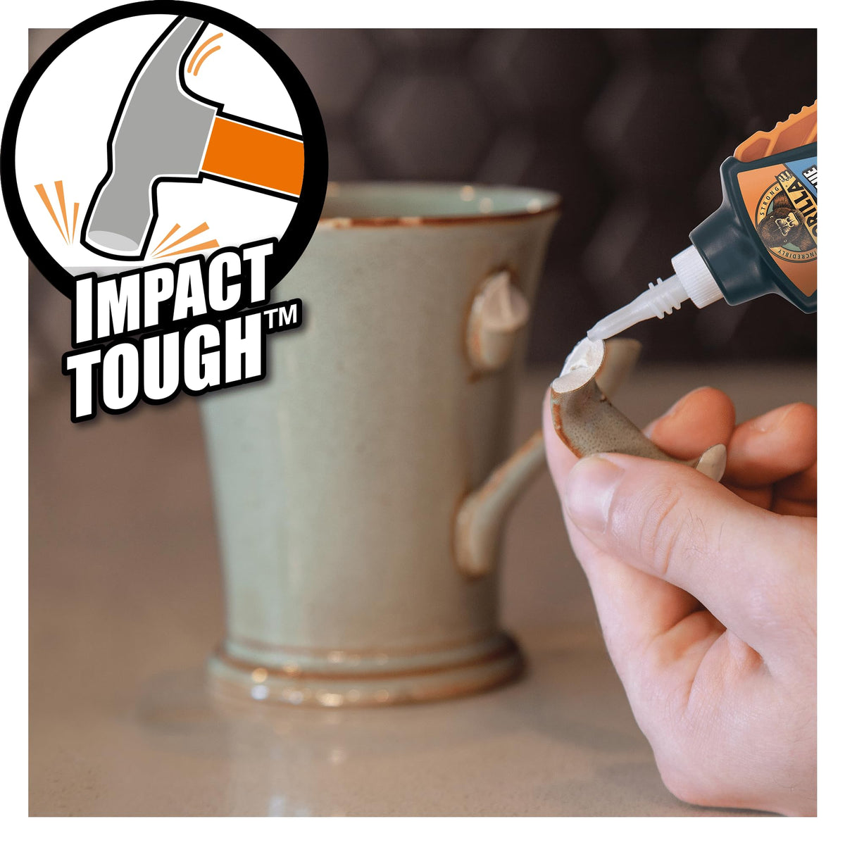 Gorilla Super Glue, 15g – All Purpose, Impact Tough & Fast Setting with Anti-Clog Cap Ideal for Metal, Ceramics, Leather & More