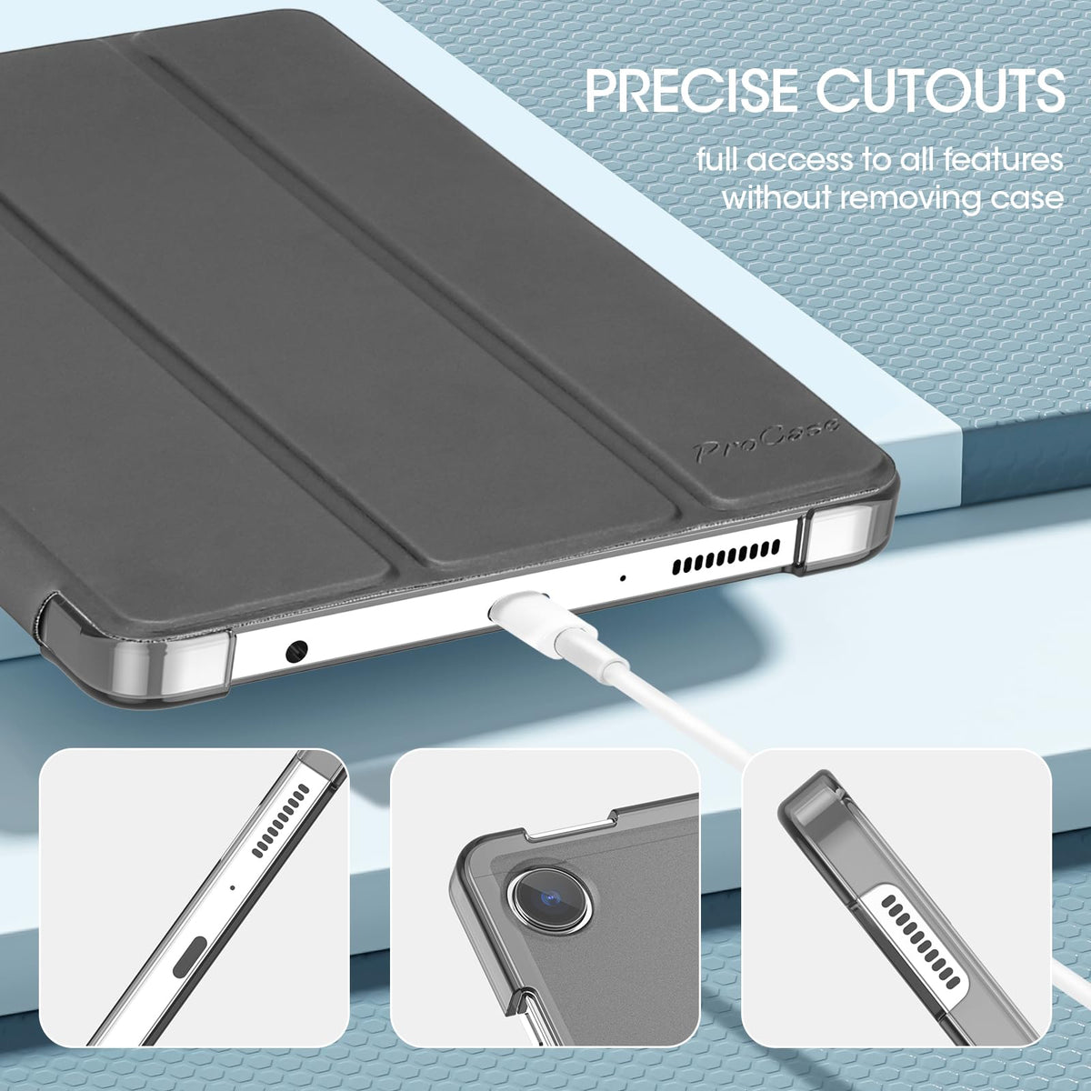 ProCase Slim Case for Galaxy Tab A11 8.7" (2025) / A9 (2023) 8.7", Navy