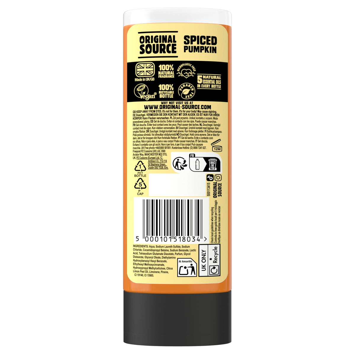 Original Source Coconut & Shea Butter Shower Gel, 6x250ml