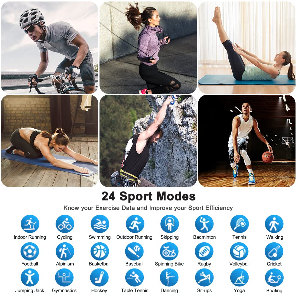Motast Smart Watch, Fitness Tracker 1.69'' HD for Men Women, Step Counter