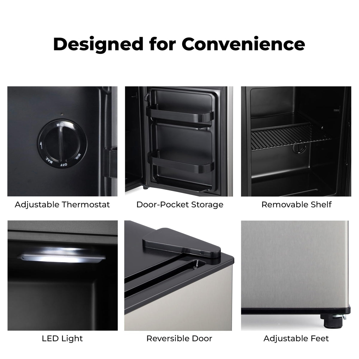 Subcold Cave35 Beer Fridge | 35L | 0-8°C | LED | Stainless Steel Door