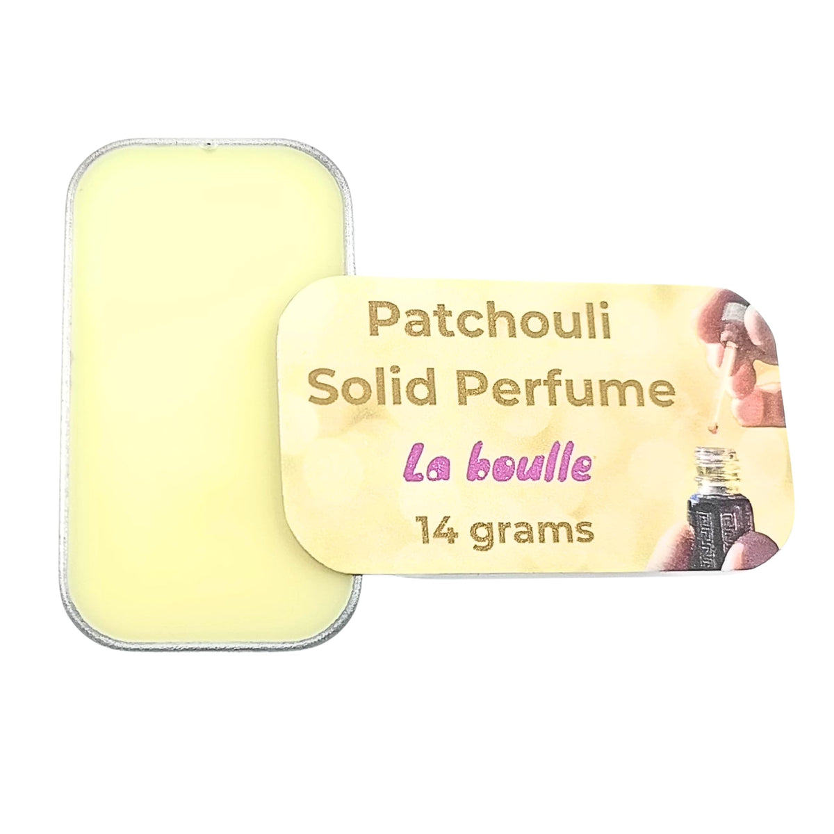 Sandalwood Solid Natural Perfume Balm. For sensitive skin. Handmade in UK.