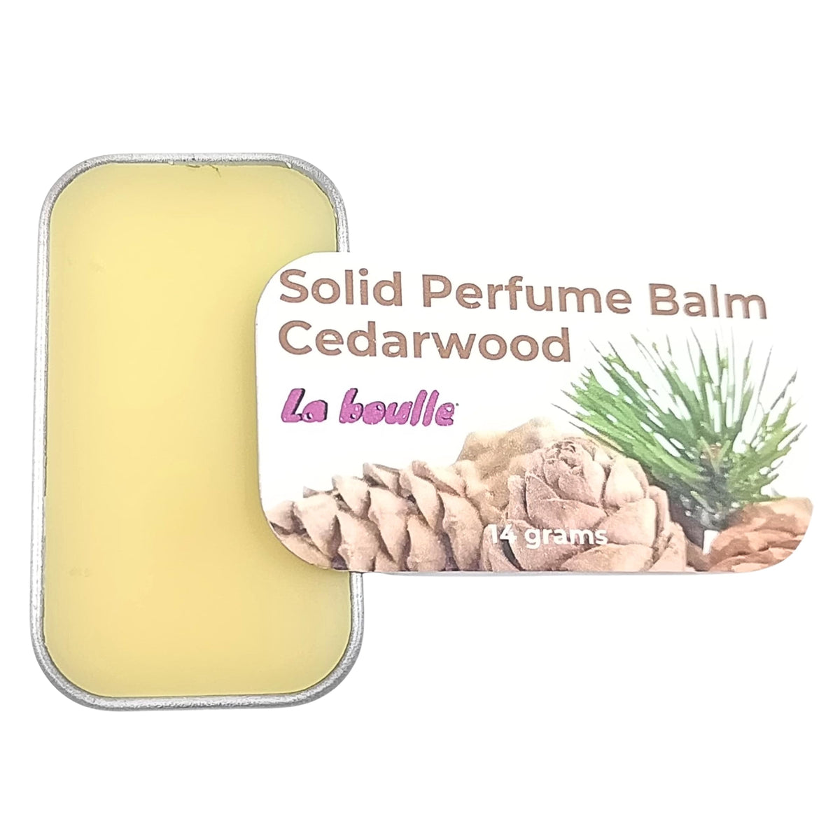 Sandalwood Solid Natural Perfume Balm. For sensitive skin. Handmade in UK.