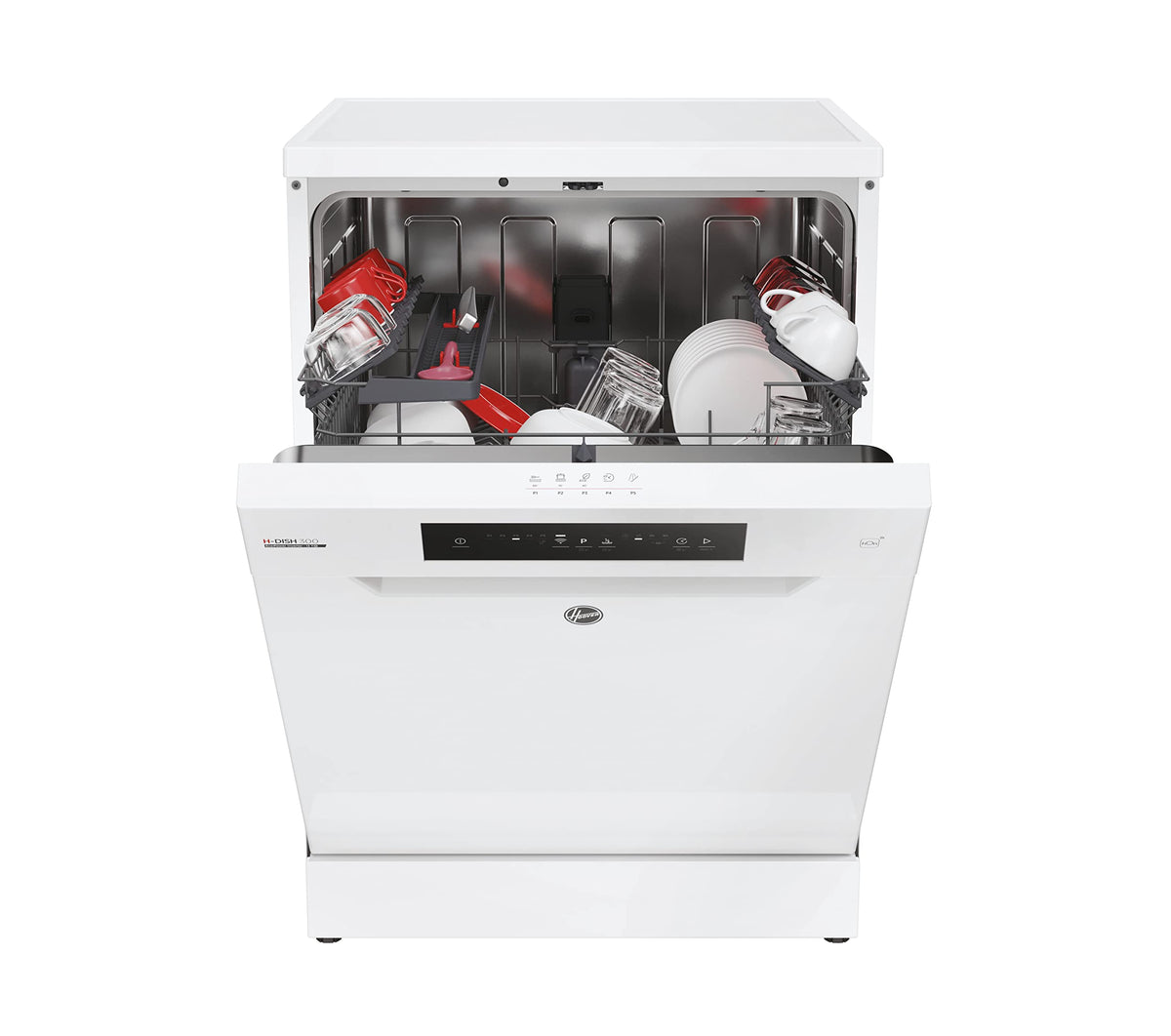Hoover H-DISH 300 Dishwasher, 13 Place Settings, Black, C Class
