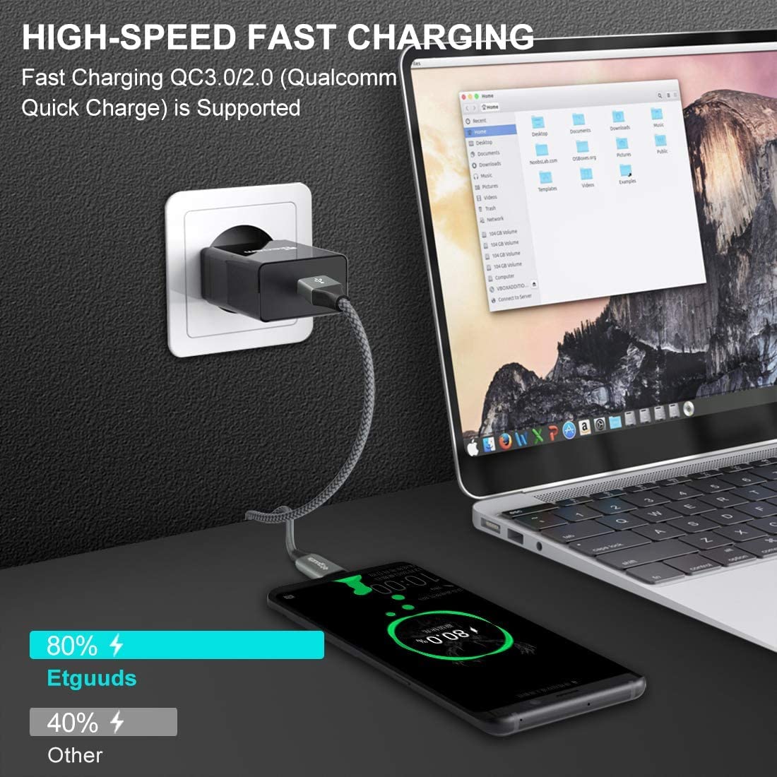 etguuds Extra-Long USB C Charger Cable 3M, USB A to USB C Cable