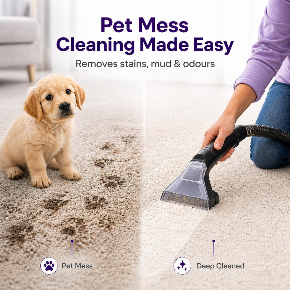 Vytronix SWASH450P Spot & Stain Cleaner for Carpet, Upholstery & Car Seats – Powerful 450W Portable Spot Washer with Self-Clean Function, Dual Tanks, Pet Tool & Long Reach Hose – Compact Stain Remover